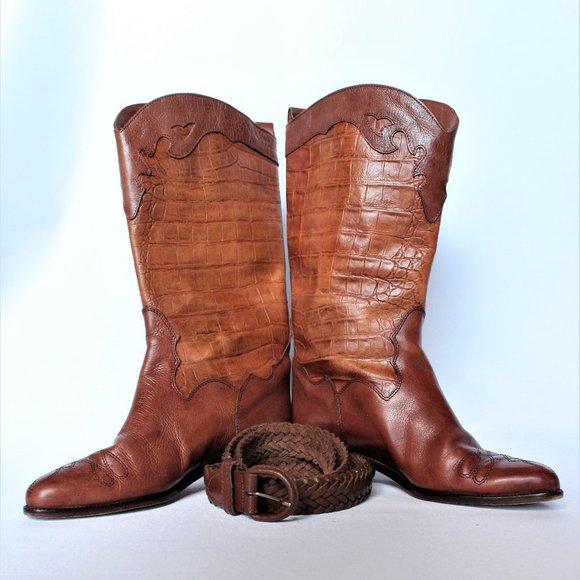 Joan & David Shoes - Vintage Ladies Joan & David Boots for a fancy hoedown!